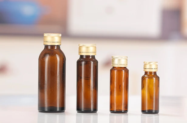 amber glass bottle